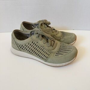 Dansko Suede Leather Sneakers Women Size 8 Lace Up Comfy Breathable Lightweight